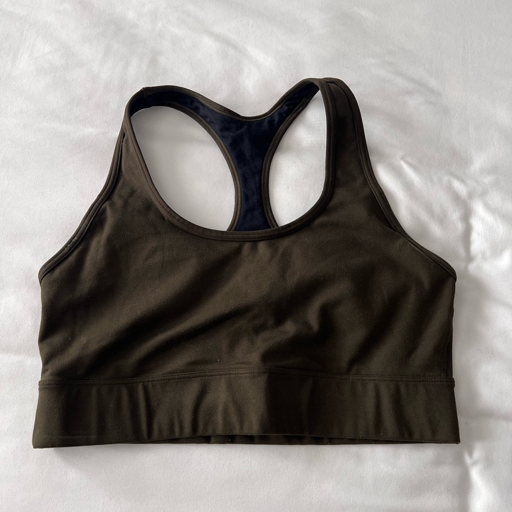 GAP Olive Green Racerback Sports Bra
